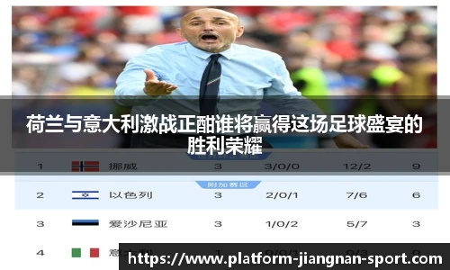 荷兰与意大利激战正酣谁将赢得这场足球盛宴的胜利荣耀